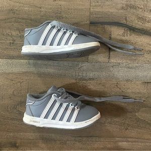CLASSIC VN K Swiss Comfy Shoes Sneakers Toddler Gray White Solid Easy to Wear